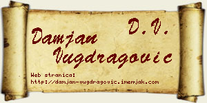 Damjan Vugdragović vizit kartica